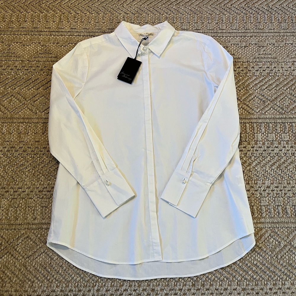 NEW Jane and Delancey white blouse